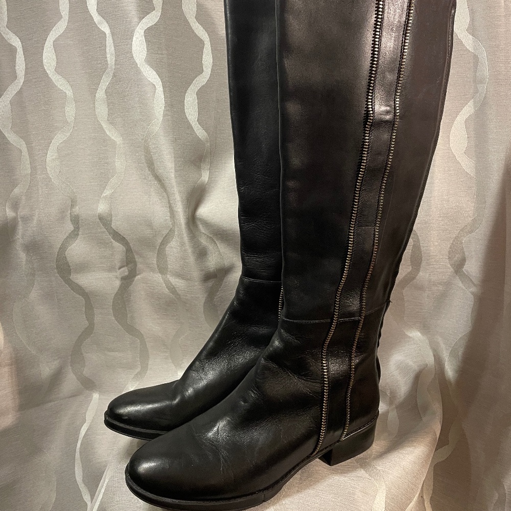Black Karl Lagerfeld Paris riding boots